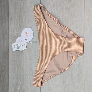 NWT PQ Women APL Basic Ruched Full swim bikini bottom sz S